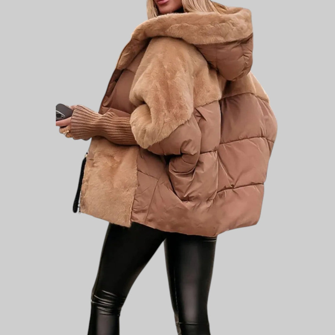 Raven | Chaqueta bomber con capucha moderna y lujosa