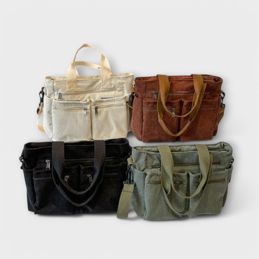 INESA™ – Bolso de pana con diseño moderno