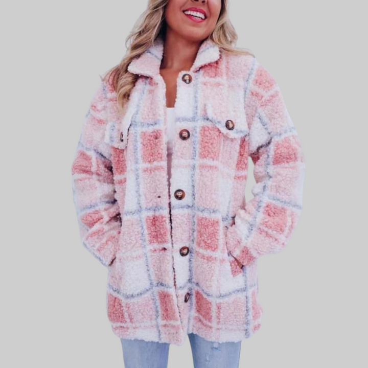 Sariel | Chaqueta Casual de Forro Polar y Cuadros