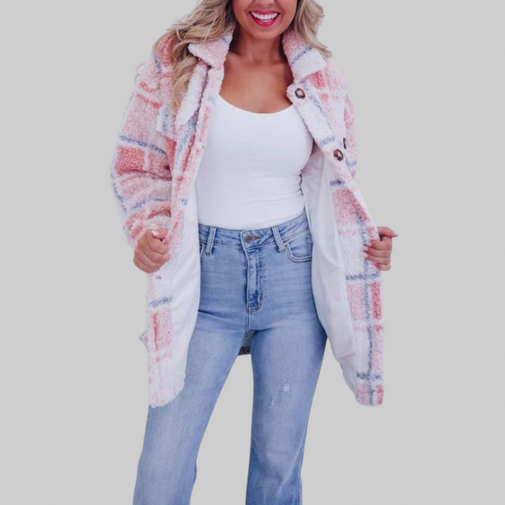 Sariel | Chaqueta Casual de Forro Polar y Cuadros
