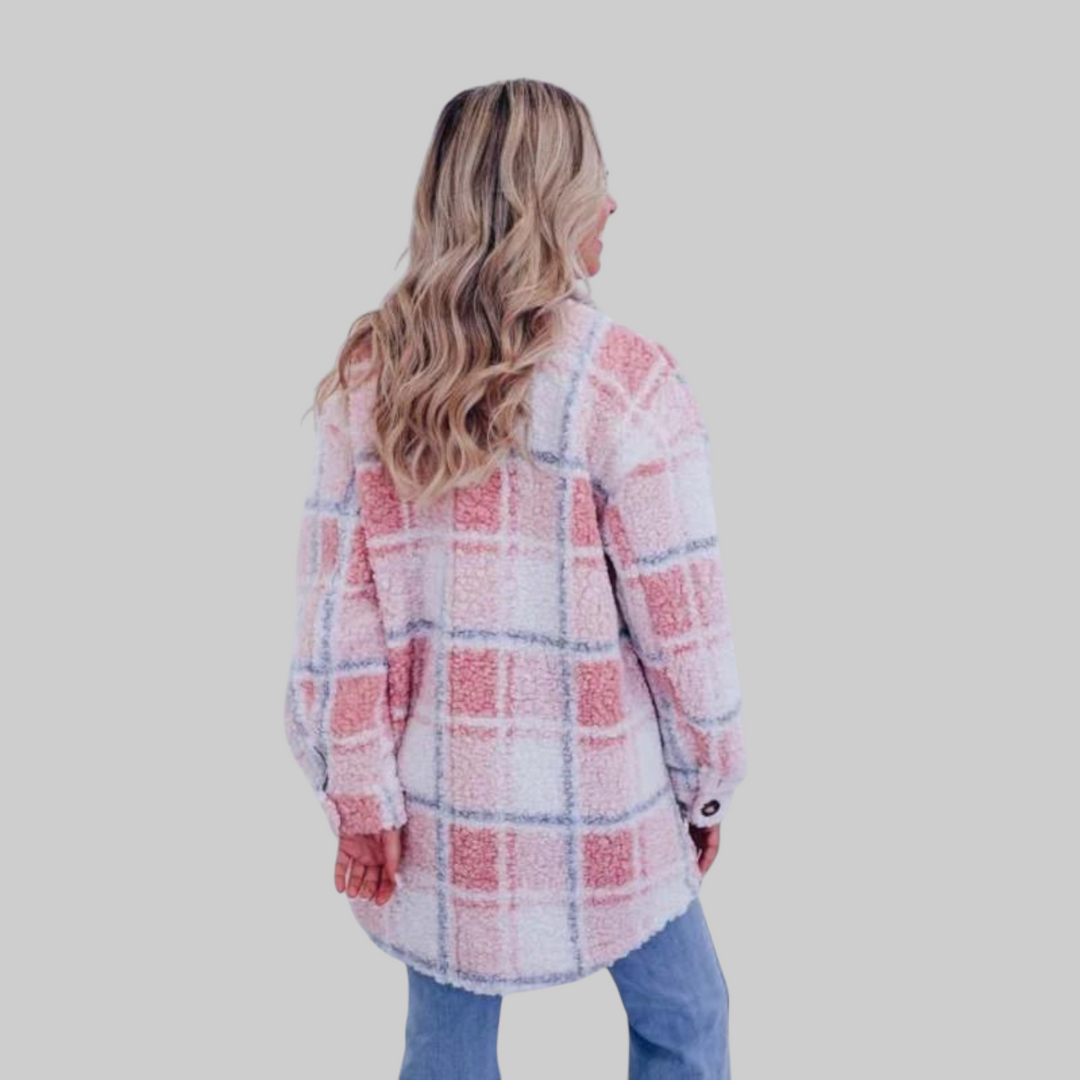 Sariel | Chaqueta Casual de Forro Polar y Cuadros