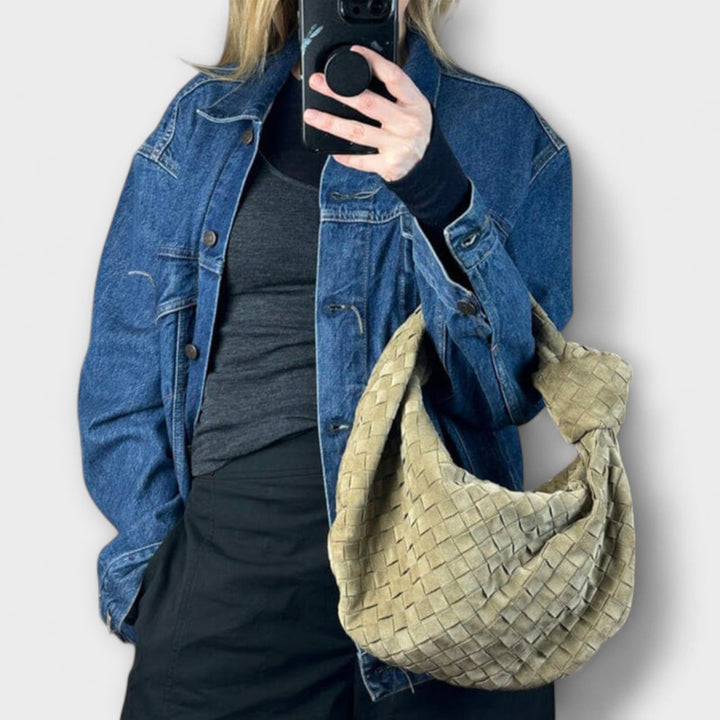 ÁGUEDA™ – Bolso trenzado con asa anudada