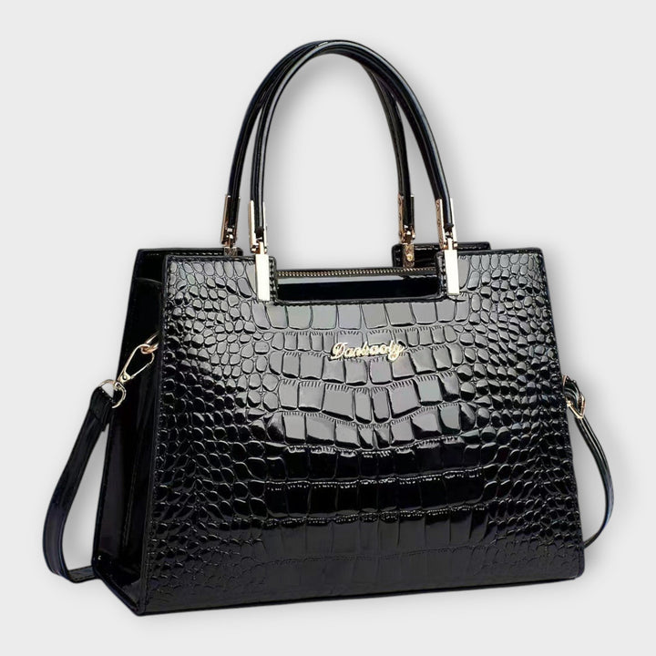 TRINIDAD™ – Bolso efecto cocodrilo brillante