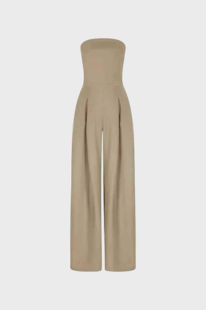 NOELIA™ – Mono elegante sin mangas con escote estructurado
