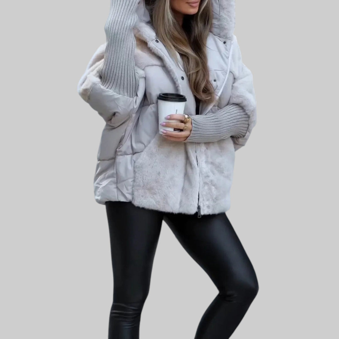 Raven | Chaqueta bomber con capucha moderna y lujosa