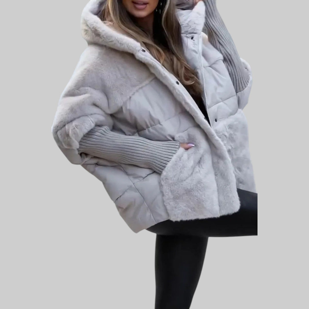 Raven | Chaqueta bomber con capucha moderna y lujosa
