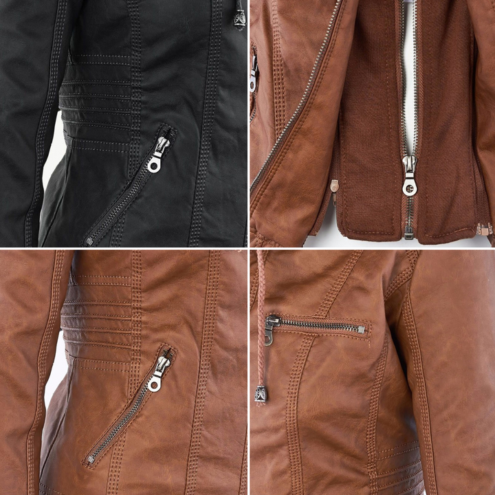 Monika - Chaqueta de Cuero Elegante