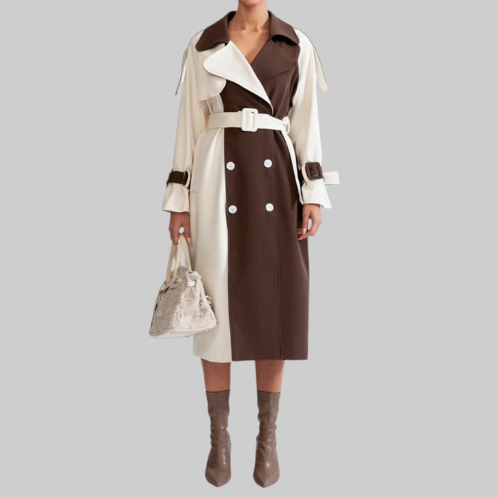 Hannah - Elegante gabardina cruzada