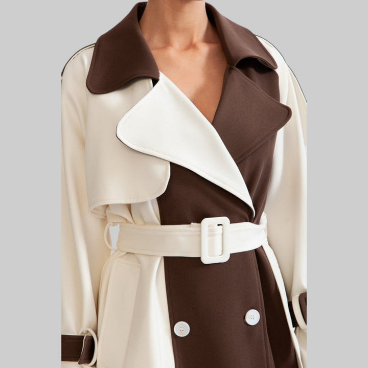 Hannah - Elegante gabardina cruzada