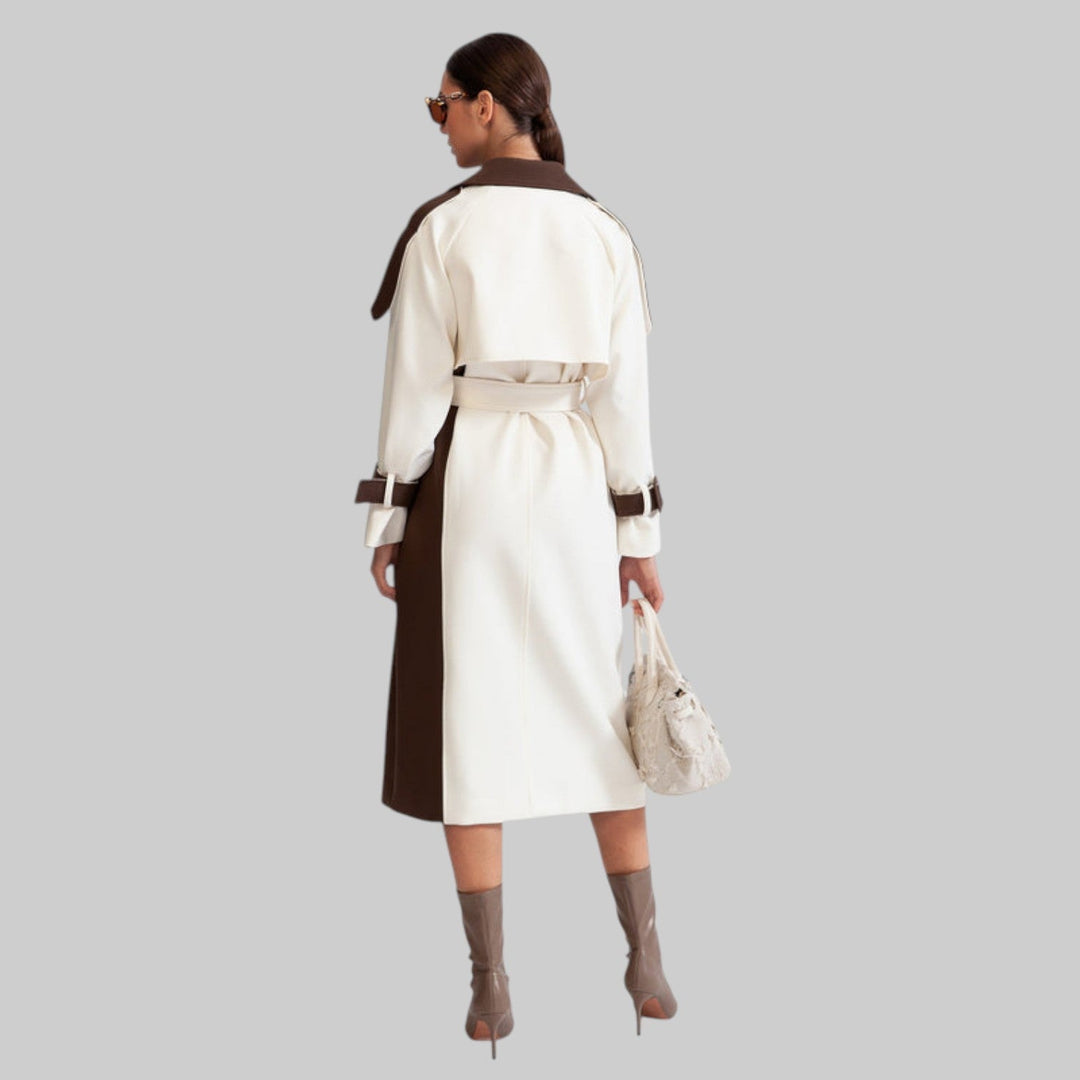 Hannah - Elegante gabardina cruzada