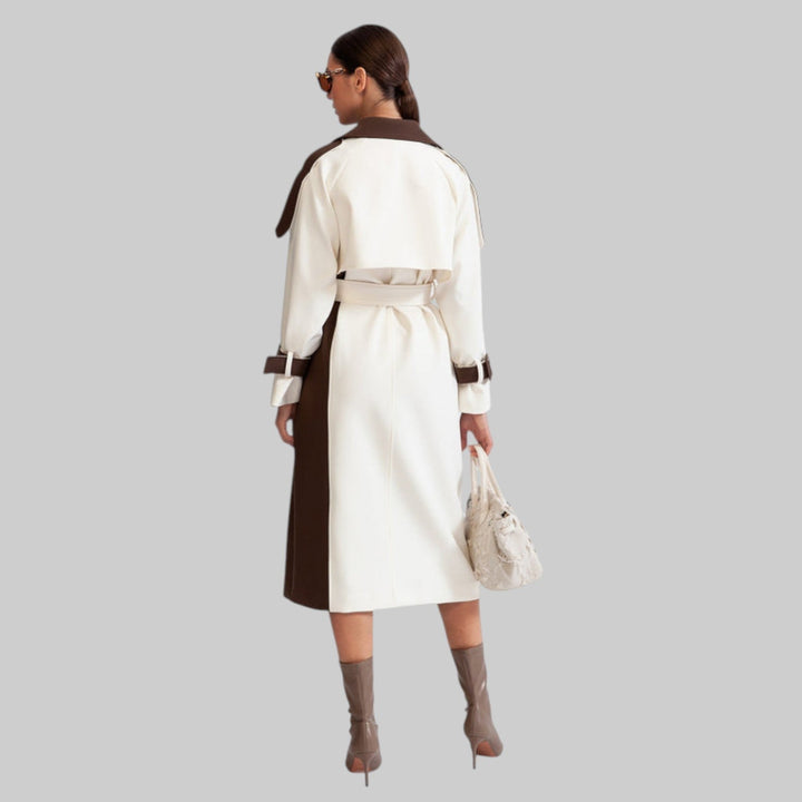 Hannah - Elegante gabardina cruzada