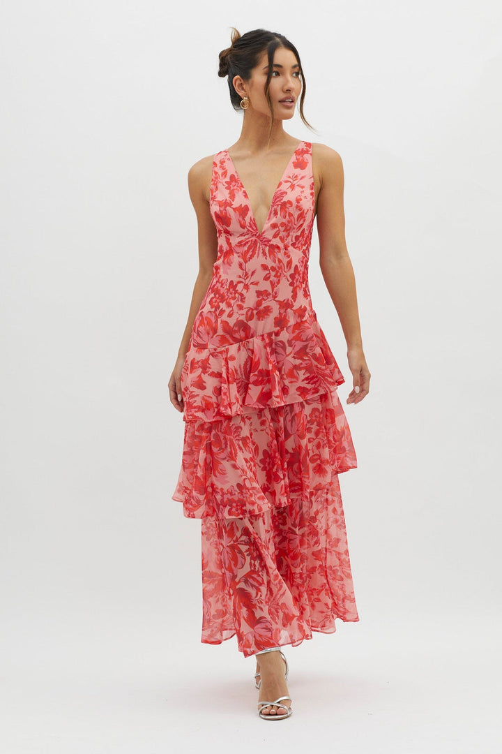 Faye™ | Vestido Midi Recto Bloom