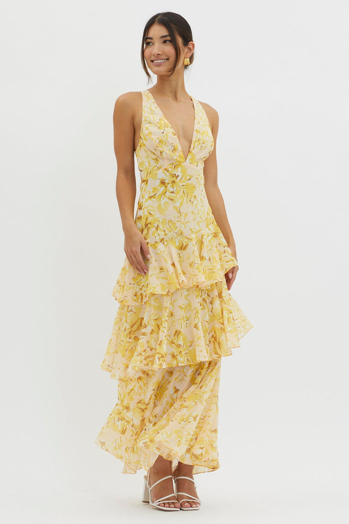 Faye™ | Vestido Midi Recto Bloom