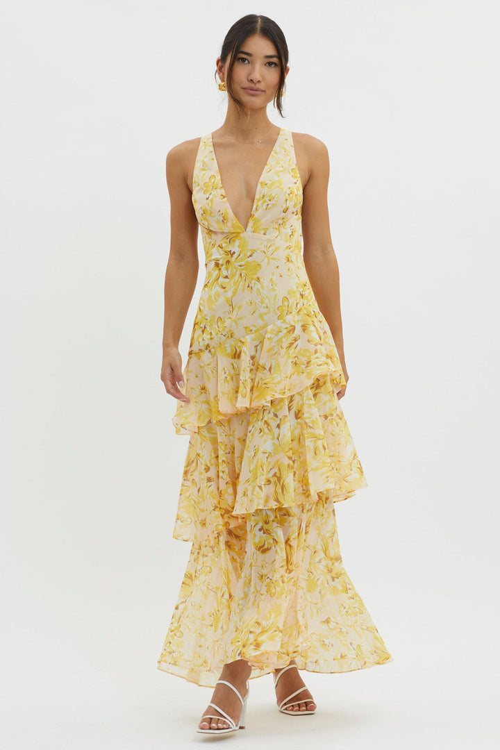 Faye™ | Vestido Midi Recto Bloom