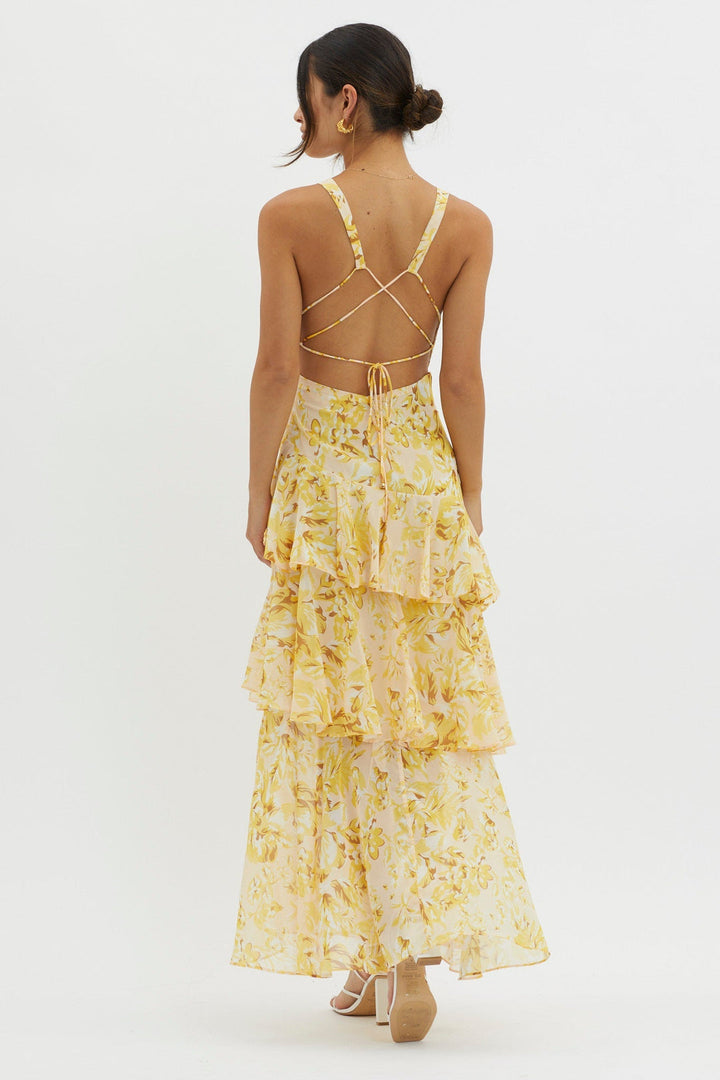 Faye™ | Vestido Midi Recto Bloom