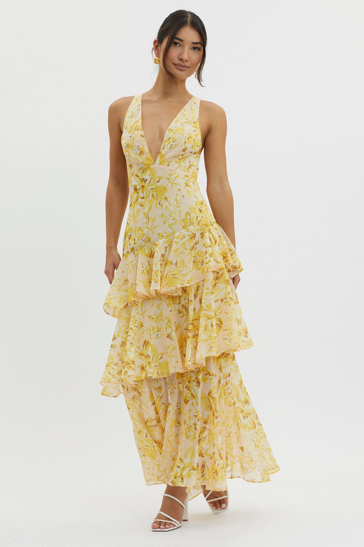 Faye™ | Vestido Midi Recto Bloom