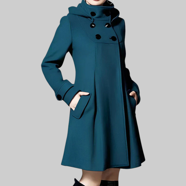 Aria | Abrigo de lana elegante con capucha
