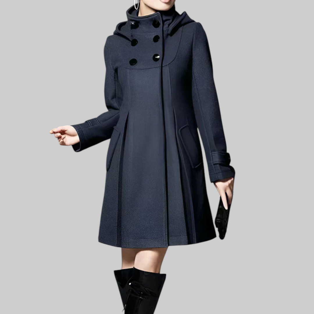 Aria | Abrigo de lana elegante con capucha