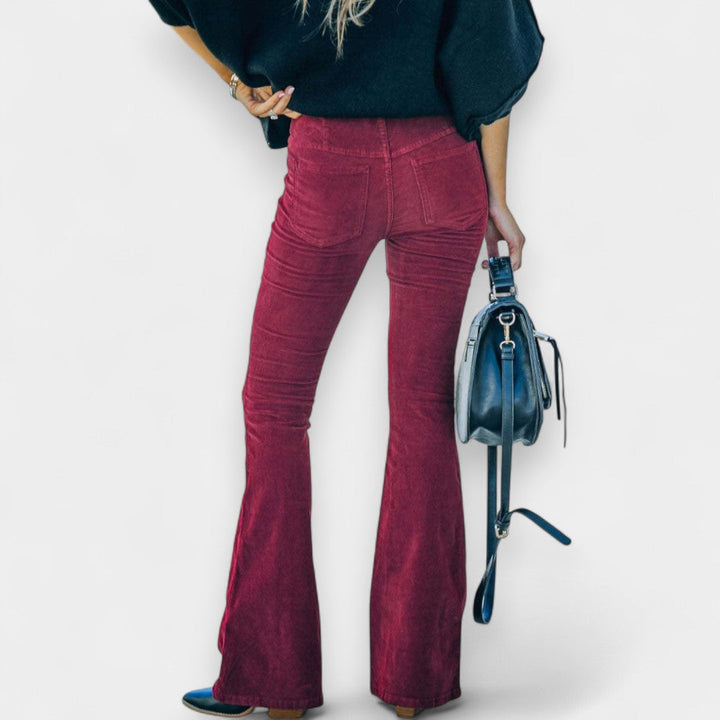 Violeta | Pantalones acampanados de pana