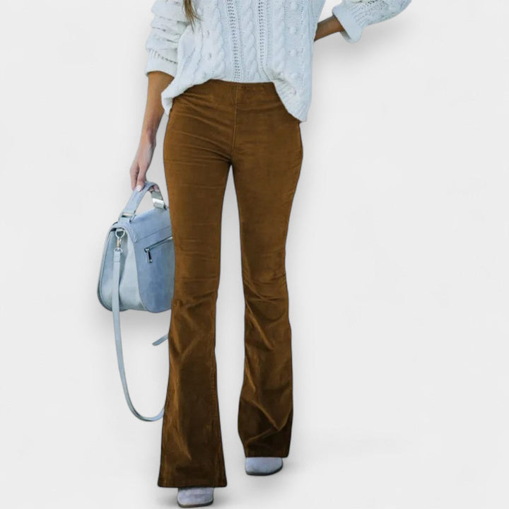 Violeta | Pantalones acampanados de pana