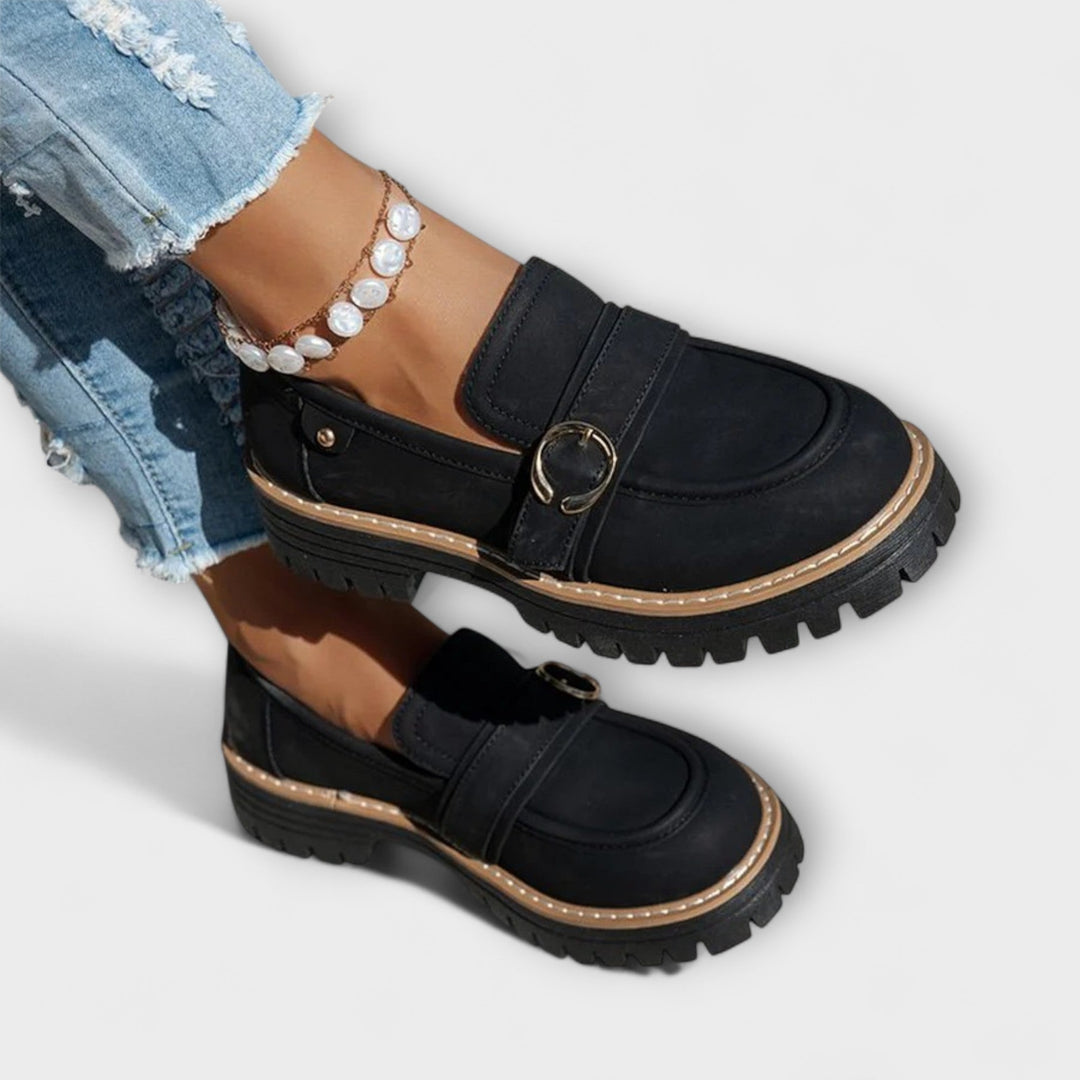 Lora – Mocasines casuales con punta redonda
