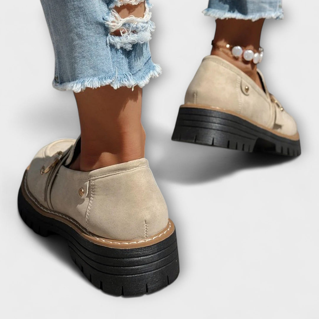 Lora – Mocasines casuales con punta redonda