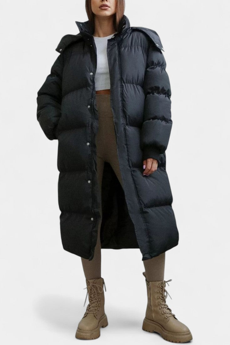 Razel Abrigo Puffer de Invierno con Capucha