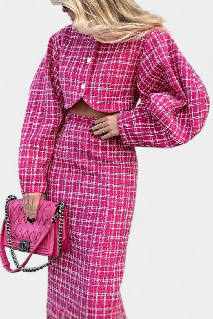 Frankie Traje de Cuadros de Otoño