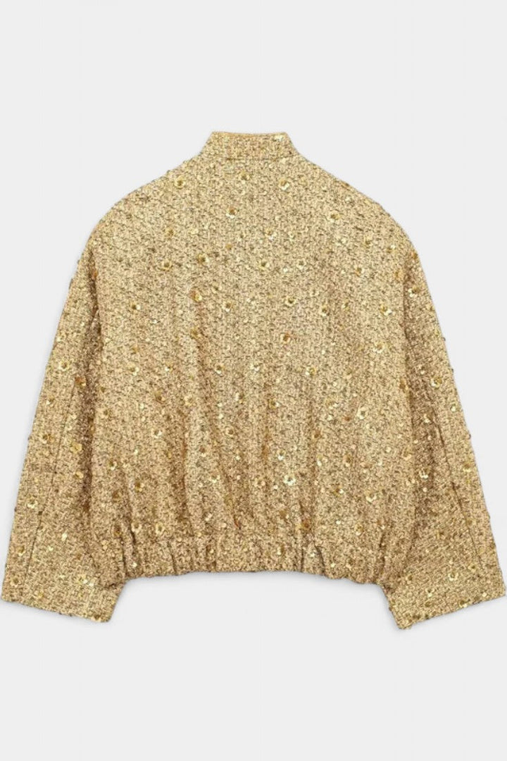 Alvera Chaqueta Texturizada de Invierno con Bolsillos
