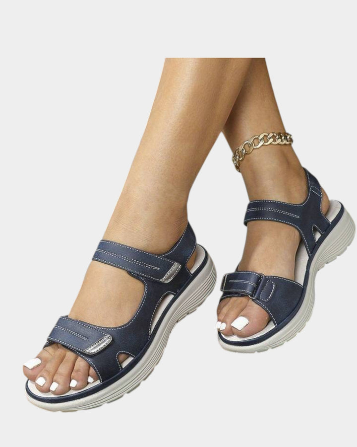 Sonja™ | Sandalias ortopédicas de cuero de material de alta calidad