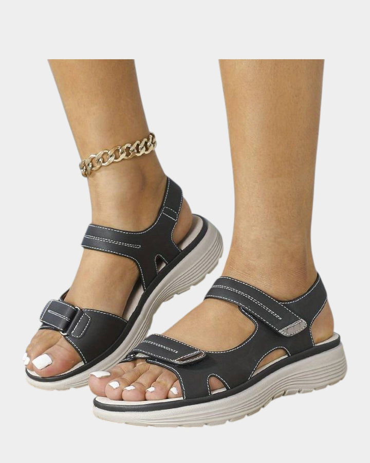 Sonja™ | Sandalias ortopédicas de cuero de material de alta calidad